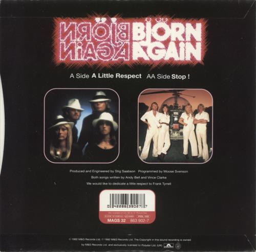 Bjorn Again Erasure-ish 7" vinyl single (7 inch record / 45) UK BJA07ER303010