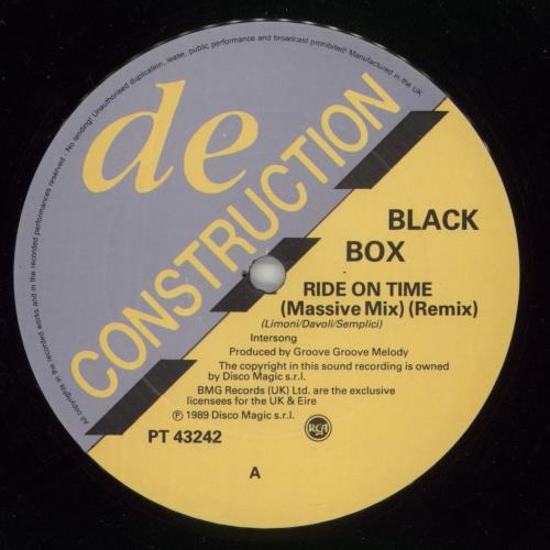 Black Box Ride On Time - Remix 12" vinyl single (12 inch record / Maxi-single) UK BOX12RI267117