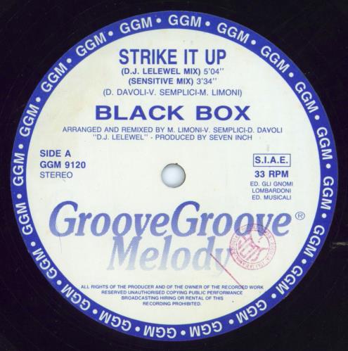 Black Box Strike It Up 12" vinyl single (12 inch record / Maxi-single) Italian BOX12ST802139