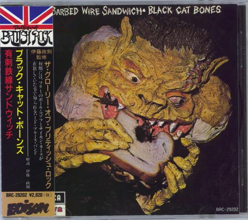 Black Cat Bones Barbed Wire Sandwich CD album (CDLP) Japanese BC-CDBA725340
