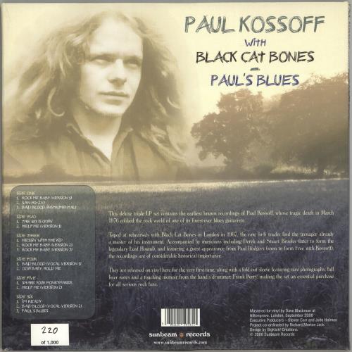 Black Cat Bones Paul's Blues 3-LP vinyl record set (Triple LP Album) UK BC-3LPA691333