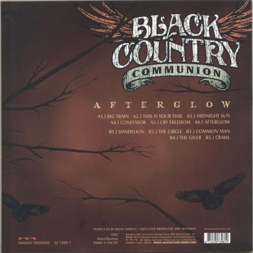 Black Country Communion Afterglow - 180gm vinyl LP album (LP record) UK B7ALPAF691118