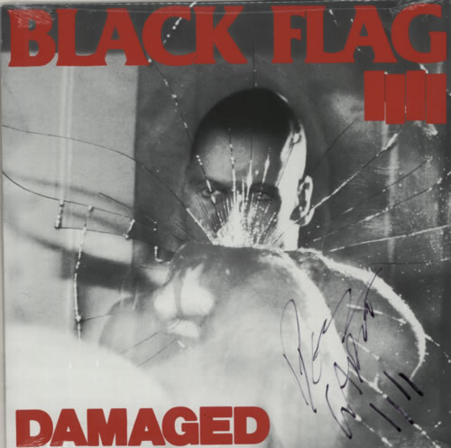 Black Flag Damaged - Autographed vinyl LP album (LP record) US BD7LPDA592410