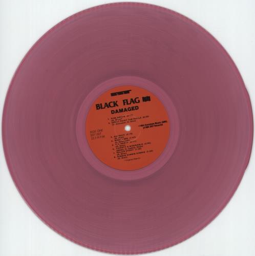 Black Flag Damaged - Translucent Pink Vinyl vinyl LP album (LP record) US BD7LPDA879215