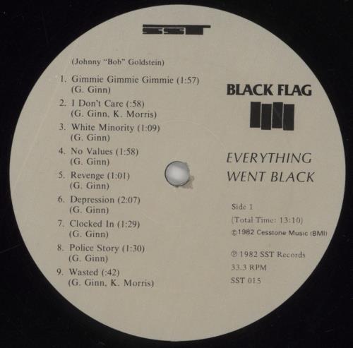 Black Flag Everything Went Black + Poster + Sticker 2-LP vinyl record set (Double LP Album) US BD72LEV860436
