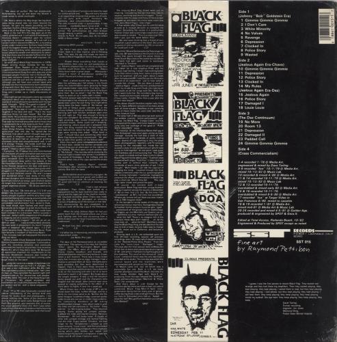 Black Flag Everything Went Black + Poster + Sticker 2-LP vinyl record set (Double LP Album) US BD72LEV860436