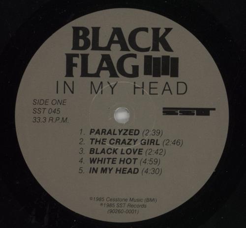 Black Flag In My Head - 1st - EX vinyl LP album (LP record) US BD7LPIN865354
