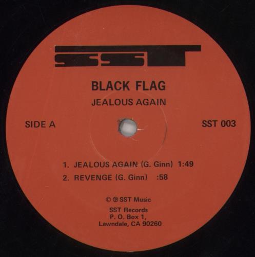 Black Flag Jealous Again 12" vinyl single (12 inch record / Maxi-single) US BD712JE862548
