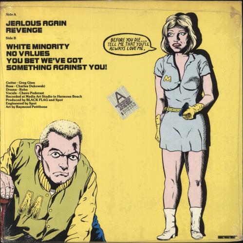 Black Flag Jealous Again 12" vinyl single (12 inch record / Maxi-single) US BD712JE862548