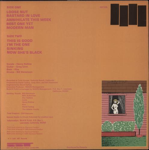 Black Flag Loose Nut - VG vinyl LP album (LP record) UK BD7LPLO862574