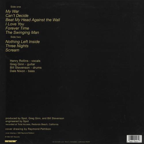 Black Flag My War - EX vinyl LP album (LP record) US BD7LPMY756775