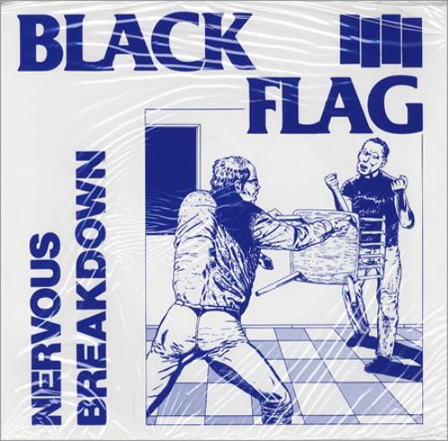 Black Flag Nervous Breakdown - Red vinyl 7" vinyl single (7 inch record / 45) US BD707NE367318