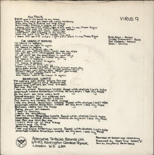 Black Flag Six Pack 7" vinyl single (7 inch record / 45) UK BD707SI582300