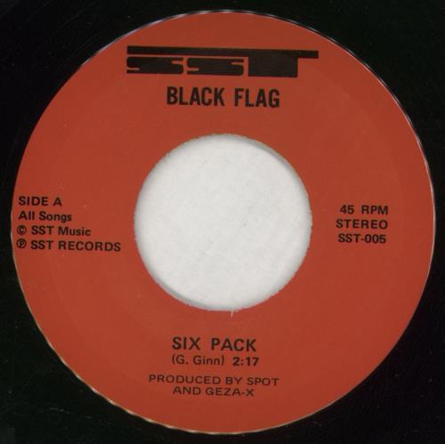 Black Flag Six Pack 7" vinyl single (7 inch record / 45) US BD707SI866385