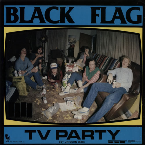 Black Flag TV Party 7" vinyl single (7 inch record / 45) US BD707TV582584