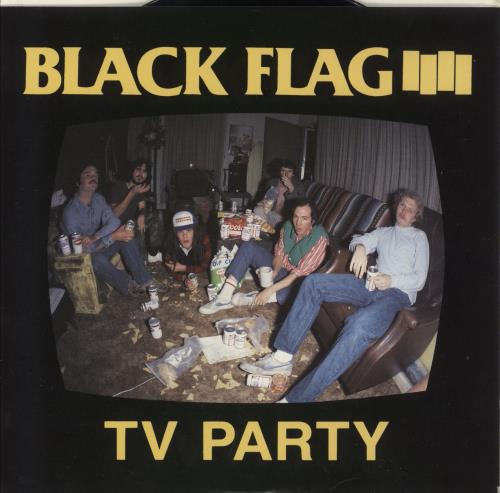 Black Flag TV Party 12" vinyl single (12 inch record / Maxi-single) US BD712TV866296