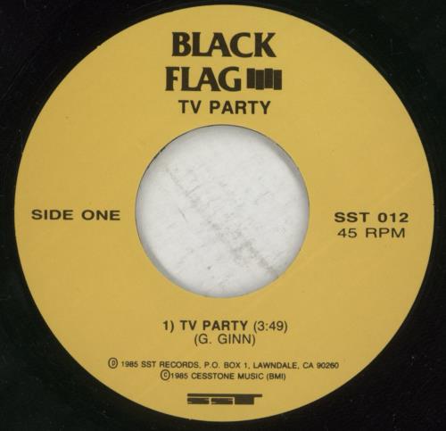 Black Flag TV Party 12" vinyl single (12 inch record / Maxi-single) US BD712TV866296