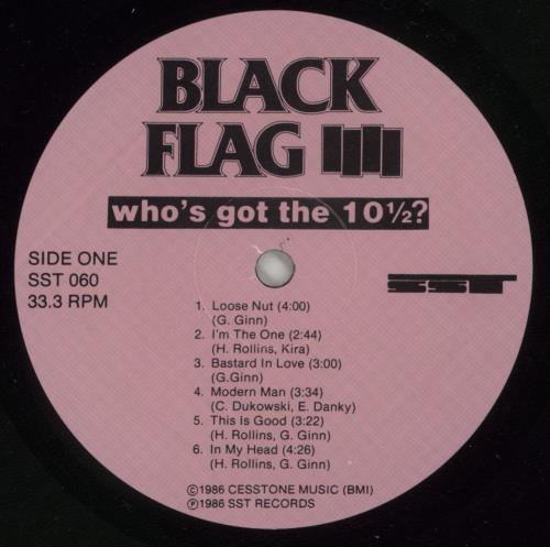 Black Flag Who's Got The 10 1/2? + Merch Insert vinyl LP album (LP record) US BD7LPWH554498
