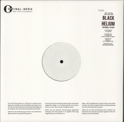 Black Helium The Wholly Other - Test Pressing vinyl LP album (LP record) UK 3N5LPTH885006