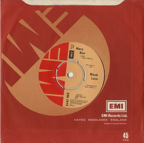 Black Lace (UK) Mary Ann 7" vinyl single (7 inch record / 45) UK LCE07MA566577