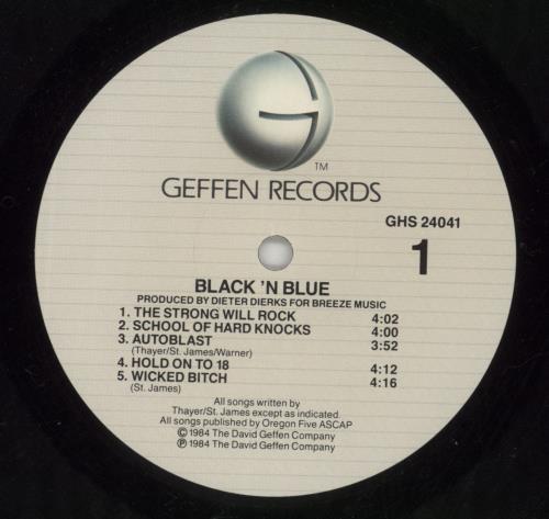 Black 'N Blue Black 'N Blue vinyl LP album (LP record) US H8CLPBL870741