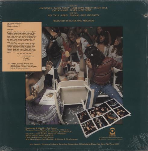 Black Oak Arkansas Live! Mutha vinyl LP album (LP record) US BOKLPLI882161