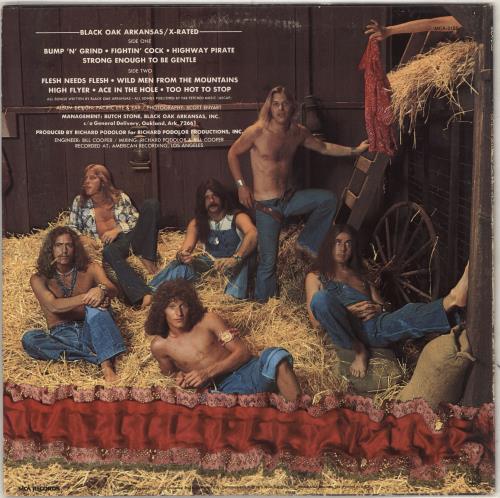 Black Oak Arkansas X-Rated vinyl LP album (LP record) US BOKLPXR711476