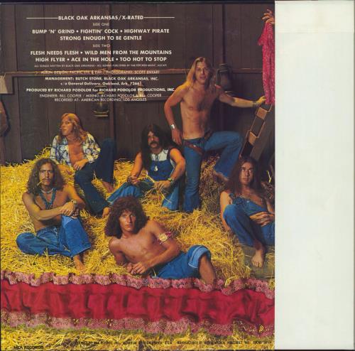 Black Oak Arkansas X-Rated vinyl LP album (LP record) Japanese BOKLPXR790522