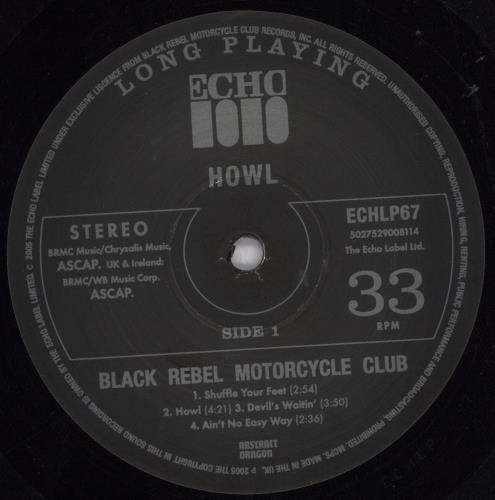 Black Rebel Motorcycle Club Howl 2-LP vinyl record set (Double LP Album) UK RBC2LHO332655
