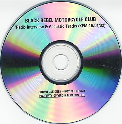 Black Rebel Motorcycle Club Radio Interview & Acoustic Tracks CD-R acetate UK RBCCRRA221403