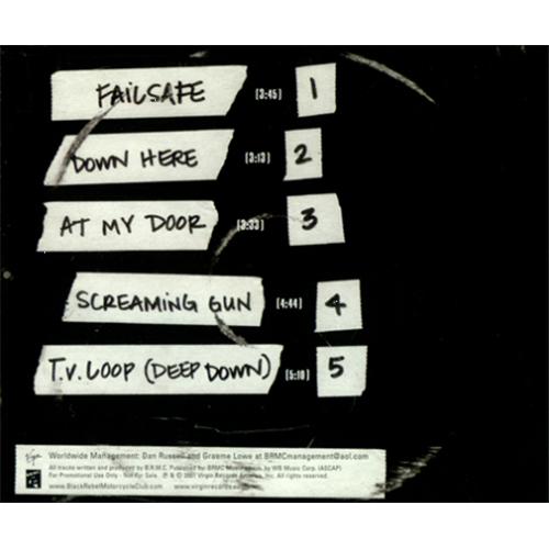 Black Rebel Motorcycle Club Screaming Gun CD single (CD5 / 5") US RBCC5SC413708