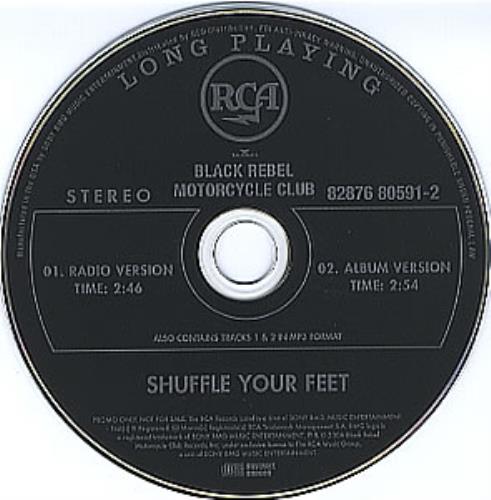 Black Rebel Motorcycle Club Shuffle Your Feet CD single (CD5 / 5") US RBCC5SH358034