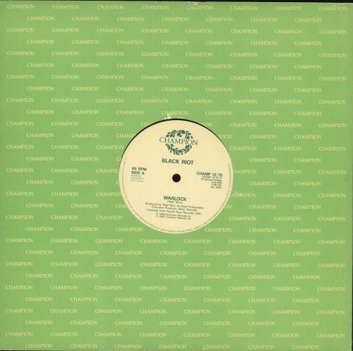 Black Riot Warlock 12" vinyl single (12 inch record / Maxi-single) UK ZMB12WA717333