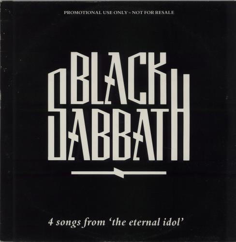 Black Sabbath 4 Songs From The Eternal Idol 12" vinyl single (12 inch record / Maxi-single) UK BLK12SO67425