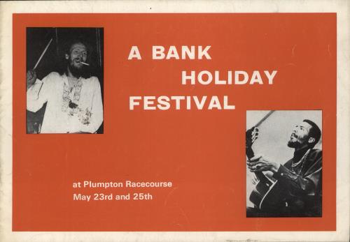 Black Sabbath A Bank Holiday Festival tour programme UK BLKTRAB880238