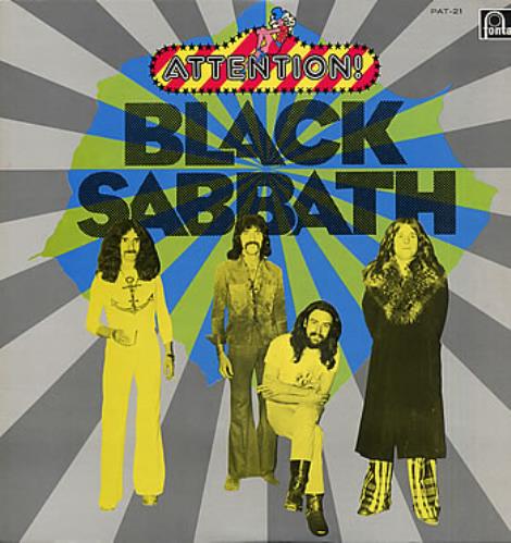 Black Sabbath Attention! vinyl LP album (LP record) Japanese BLKLPAT183881