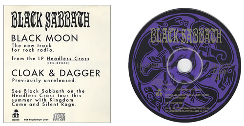 Black Sabbath Black Moon CD single (CD5 / 5") US BLKC5BL01111