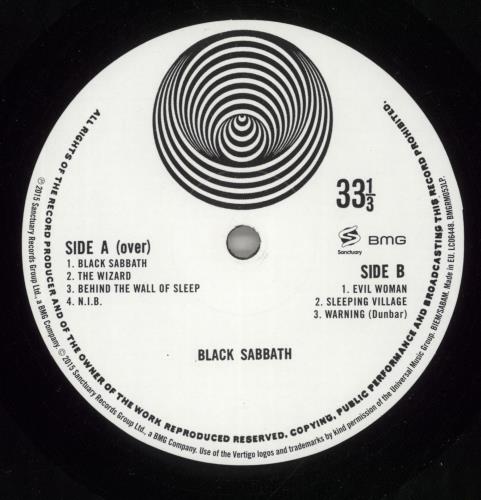 Black Sabbath Black Sabbath - 180 Gram Vinyl vinyl LP album (LP record) UK BLKLPBL681210