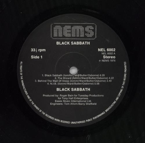 Black Sabbath Black Sabbath - 1976 Issue - EX vinyl LP album (LP record) UK BLKLPBL826596