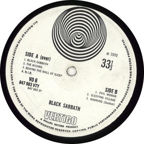 Black Sabbath Black Sabbath - 1st - Fair vinyl LP album (LP record) UK BLKLPBL690067