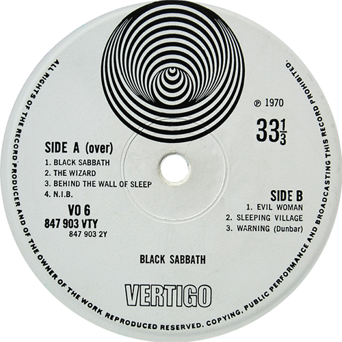 Black Sabbath Black Sabbath - 2nd vinyl LP album (LP record) UK BLKLPBL106403