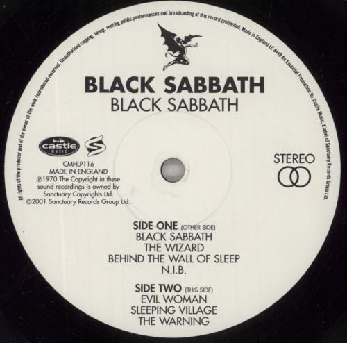 Black Sabbath Black Sabbath vinyl LP album (LP record) UK BLKLPBL175800