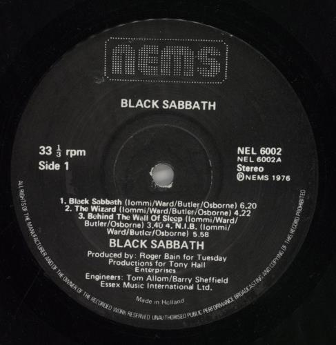 Black Sabbath Black Sabbath vinyl LP album (LP record) Dutch BLKLPBL362432