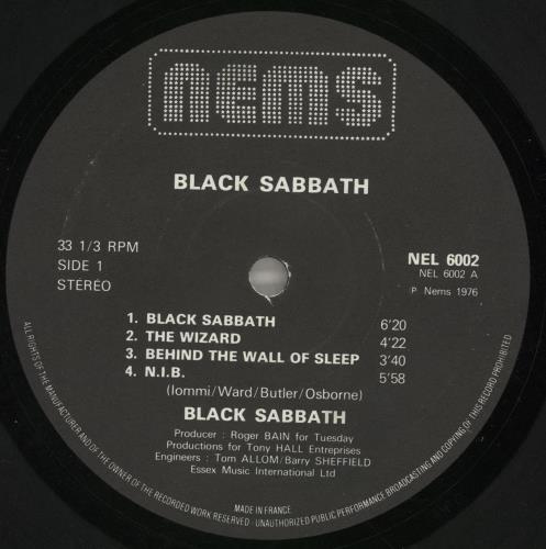 Black Sabbath Black Sabbath vinyl LP album (LP record) French BLKLPBL623013