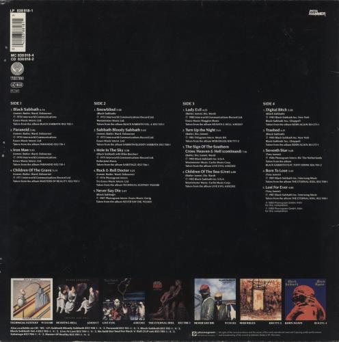 Black Sabbath Blackest Sabbath 2-LP vinyl record set (Double LP Album) German BLK2LBL252782