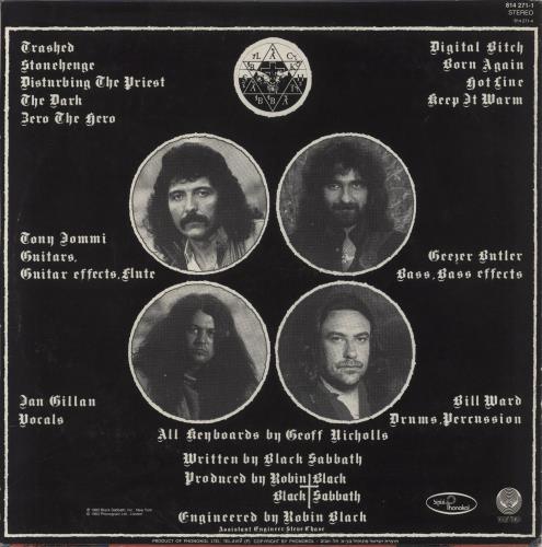 Black Sabbath Born Again vinyl LP album (LP record) Israeli BLKLPBO858692