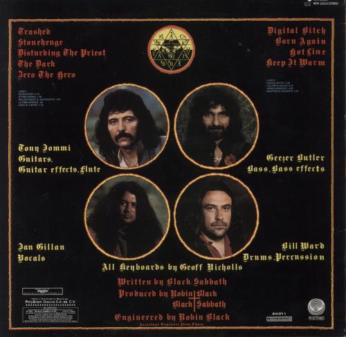 Black Sabbath Born Again vinyl LP album (LP record) Mexican BLKLPBO861673