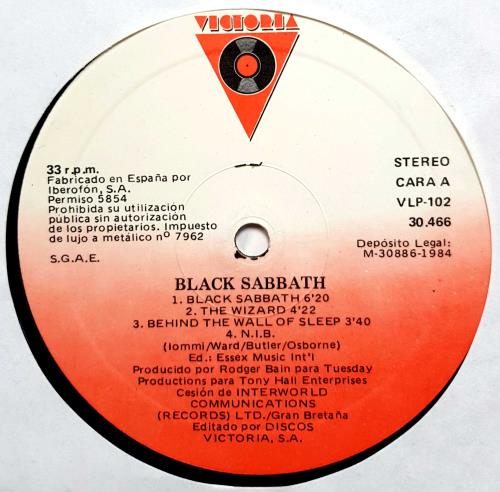 Black Sabbath Collection Vol 1 Vinyl Box Set Spanish BLKVXCO67441