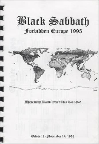 Black Sabbath Forbidden Tour Itinerary UK BLKITFO398956