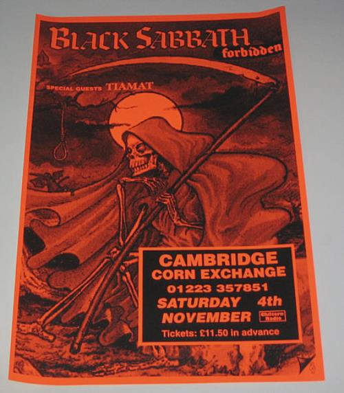 Black Sabbath Forbidden poster UK BLKPOFO354380